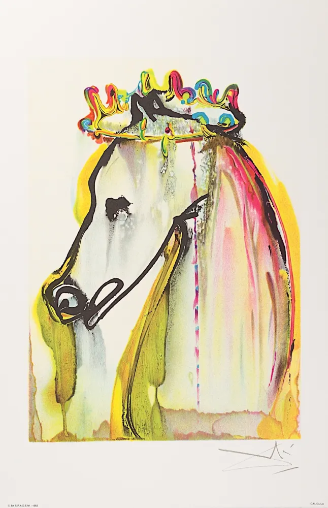 Litografia Dali - Caligula