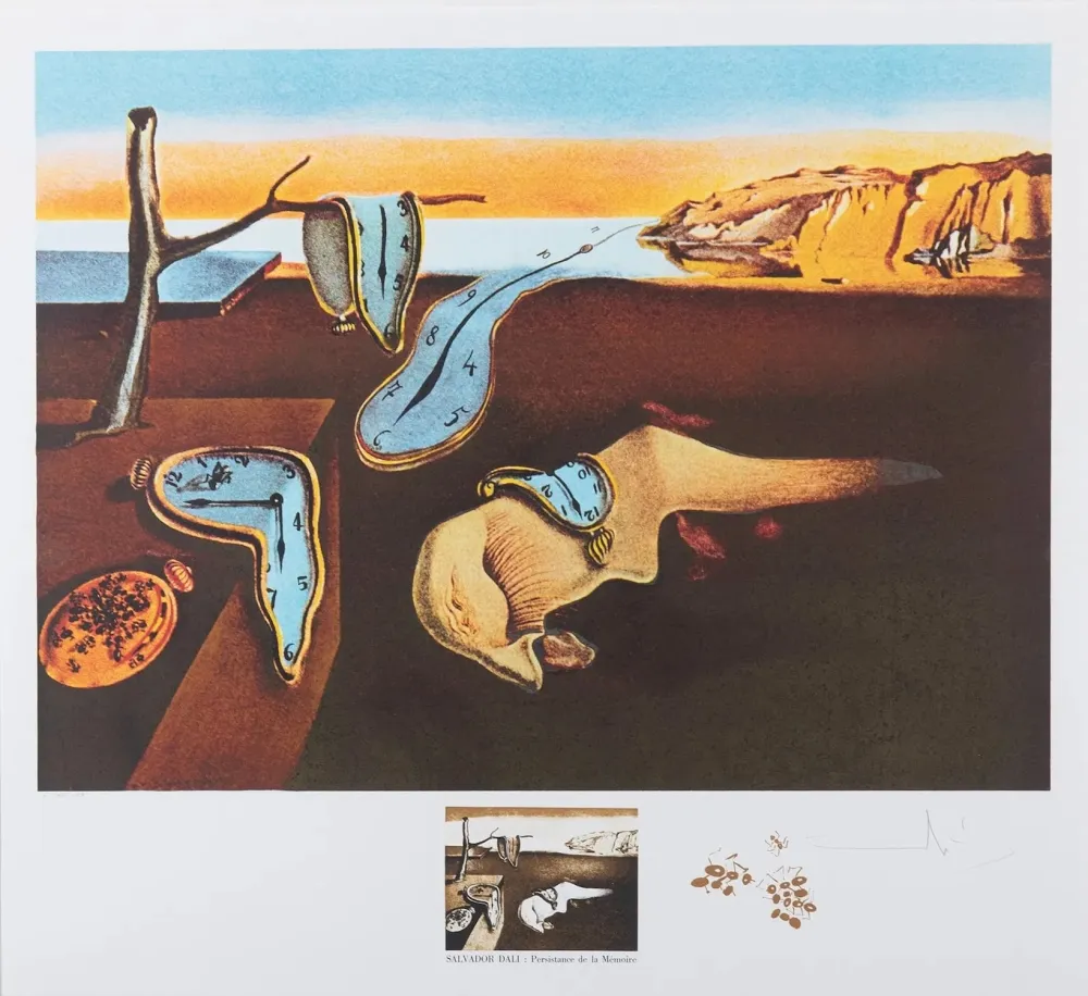 Litografia Dali - Changes in Great Masterpieces Persistence de la Memoire
