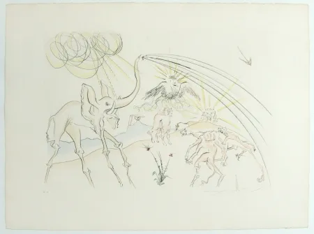 Incisione Dali - Composition