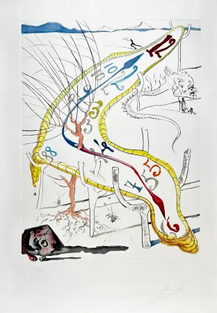 Incisione Dali - Conquest of Cosmos Frozen Watches of Space Time