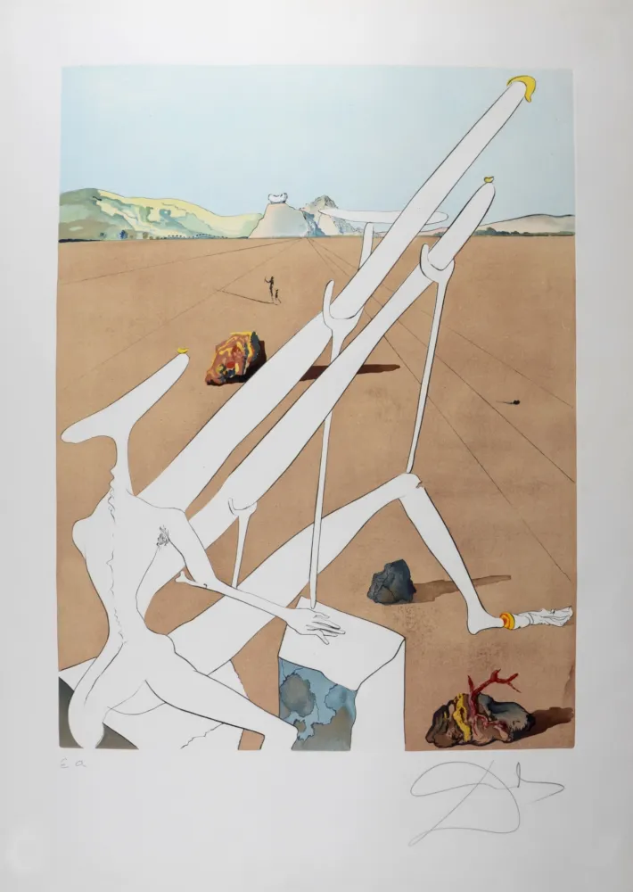 Punta Secca Dali - Dali martien muni d'un double microscope holo-électronique