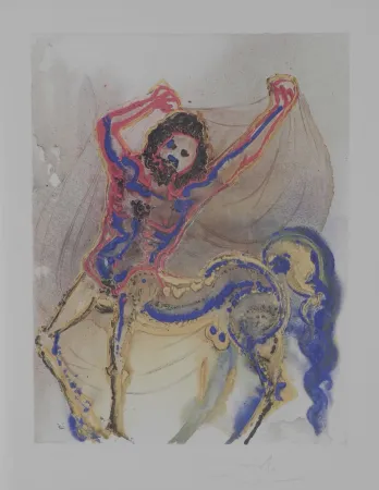 Litografia Dali - Dalinean Horses The Centaur of Crete