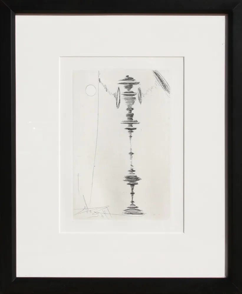 Incisione Dali - Deux Fatraises (Spinning Man)