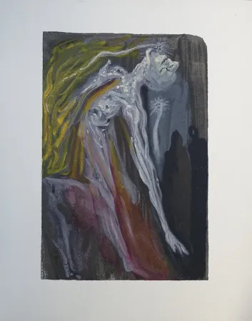 Incisione Su Legno Dali - Divine Comédie, Enfer 9, Les furies