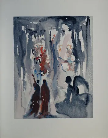 Incisione Su Legno Dali - Divine Comédie, Paradis 13, Ainsi fut créé la Terre