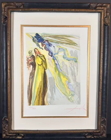 Incisione Su Legno Dali - Divine Comedy Heaven Canto 11