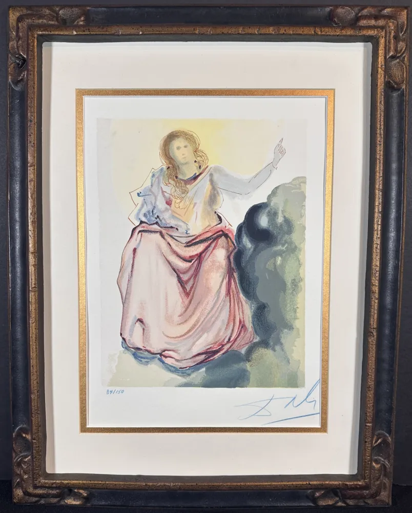 Incisione Su Legno Dali - Divine Comedy Heaven Canto 4