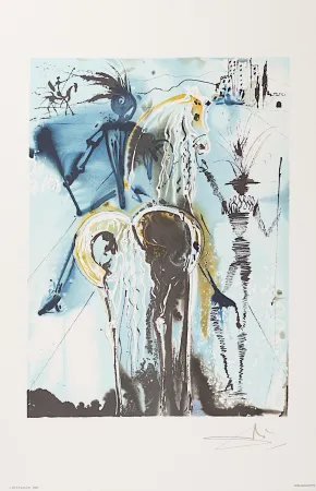 Litografia Dali - Don Quichotte