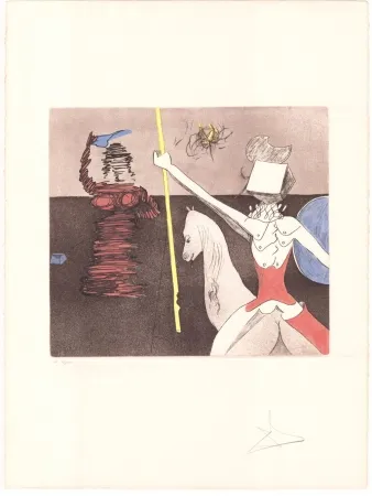 Incisione Dali - Don Quijote - après la bataille