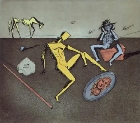Incisione Dali - Don Quijote - le chevalier aux miroirs