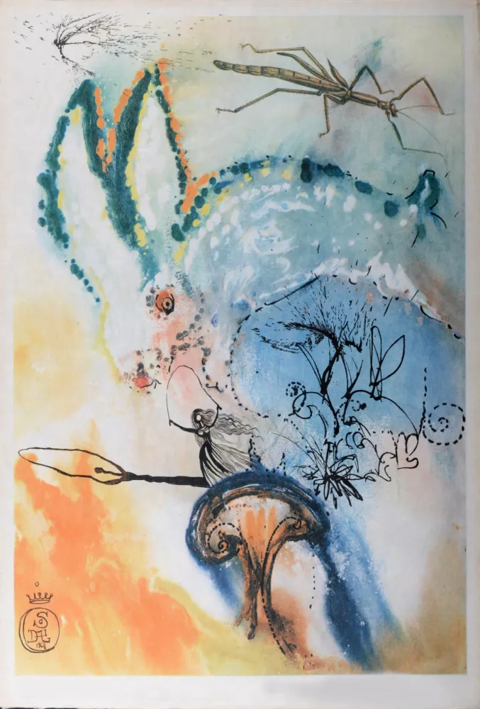 Rotocalcografia Dali - Down the Rabbit Hole, 1969