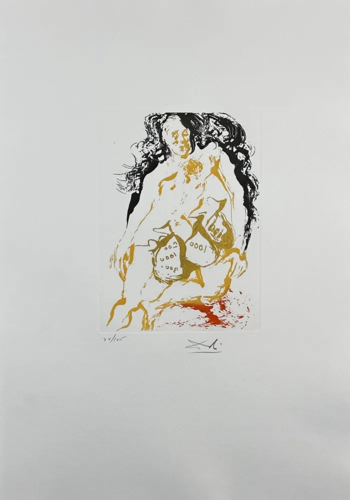 Incisione Dali - Eight Mortal Sins Avarice