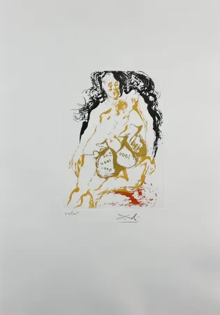 Incisione Dali - Eight Mortal Sins Avarice