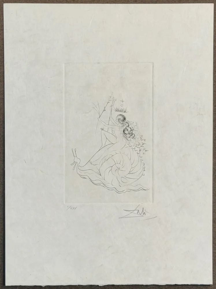 Incisione Dali - Escargot