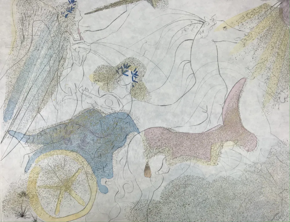 Acquaforte E Acquatinta Dali - Euterpe ( from ''Le Muses'' portfolio )