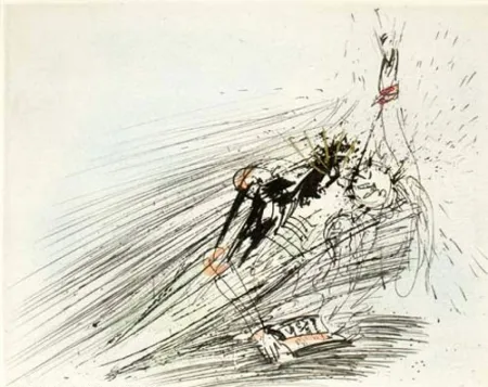 Incisione Dali - Faust et Marguerite