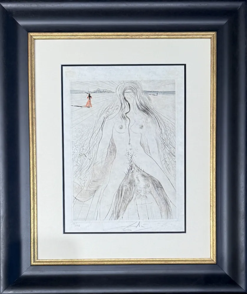 Incisione Dali - Femme à cheval