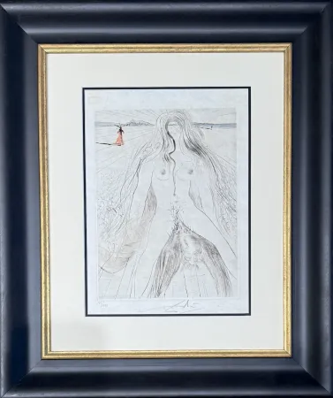 Incisione Dali - Femme à cheval