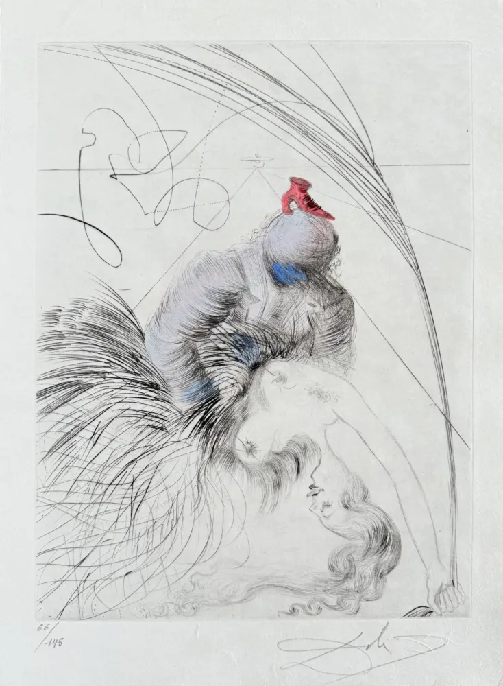 Incisione Dali - Femme à la chaussure