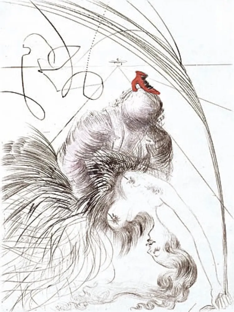 Incisione Dali - Femme a la Chaussure (Woman with Shoe)