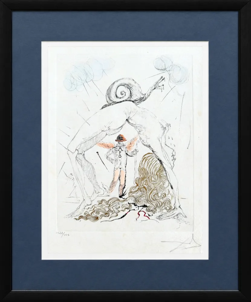Acquaforte Dali - Femme à l’escargot (Woman with Snail)