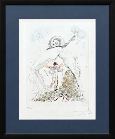 Acquaforte Dali - Femme à l’escargot (Woman with Snail)