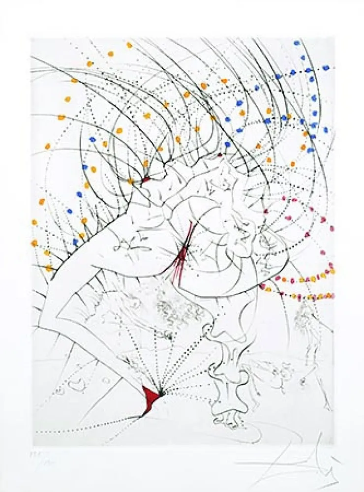 Incisione Dali - Femme-feuille (Leaf-woman)