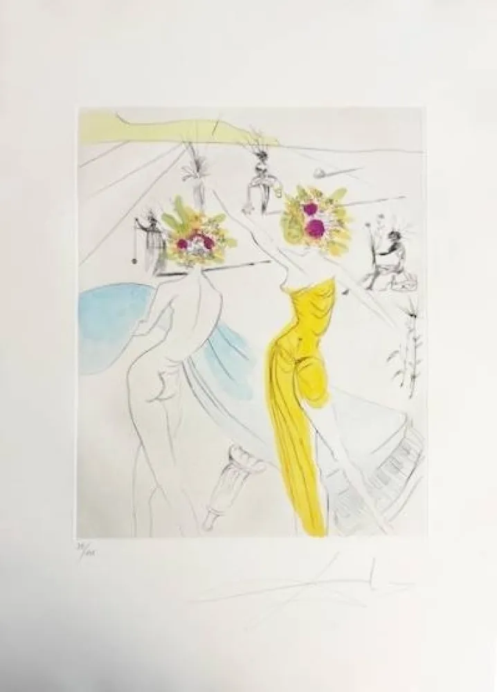 Punta Secca Dali - Femme-fleurs au piano (Flower-women at the Piano)