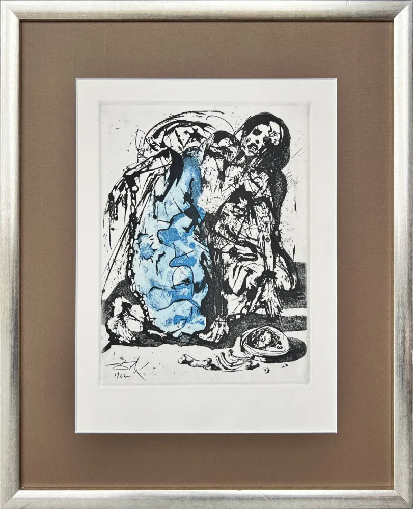 Acquaforte Dali - Figure in Chains