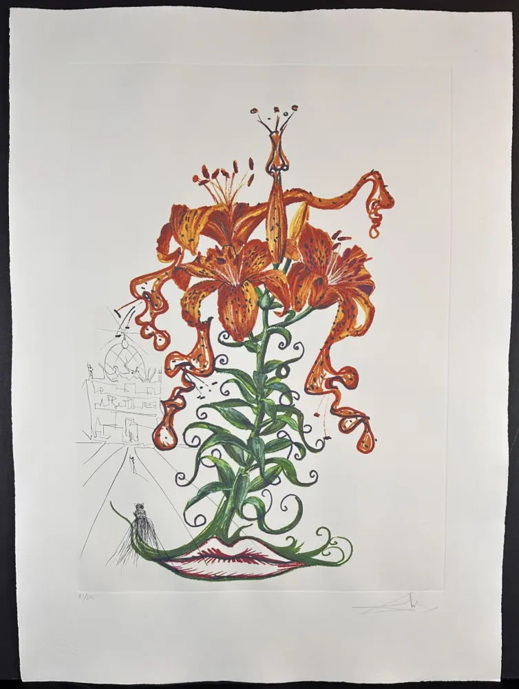 Incisione Dali - Florals Tiger Lilies
