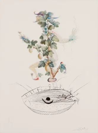 Incisione Dali - Flordali - Révérence du Groseiller