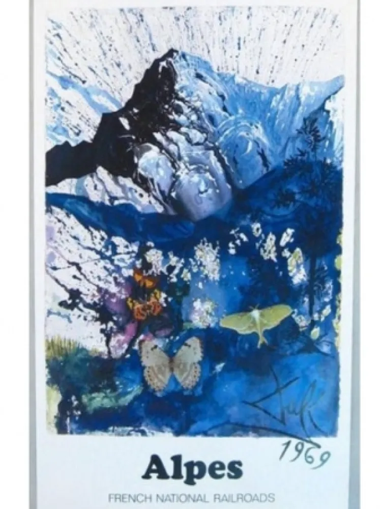 Manifesti Dali - FRENCH RAILWAYS LES ALPES