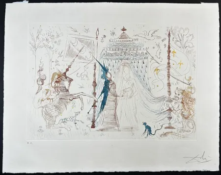 Incisione Dali - Gala, mon seul desir