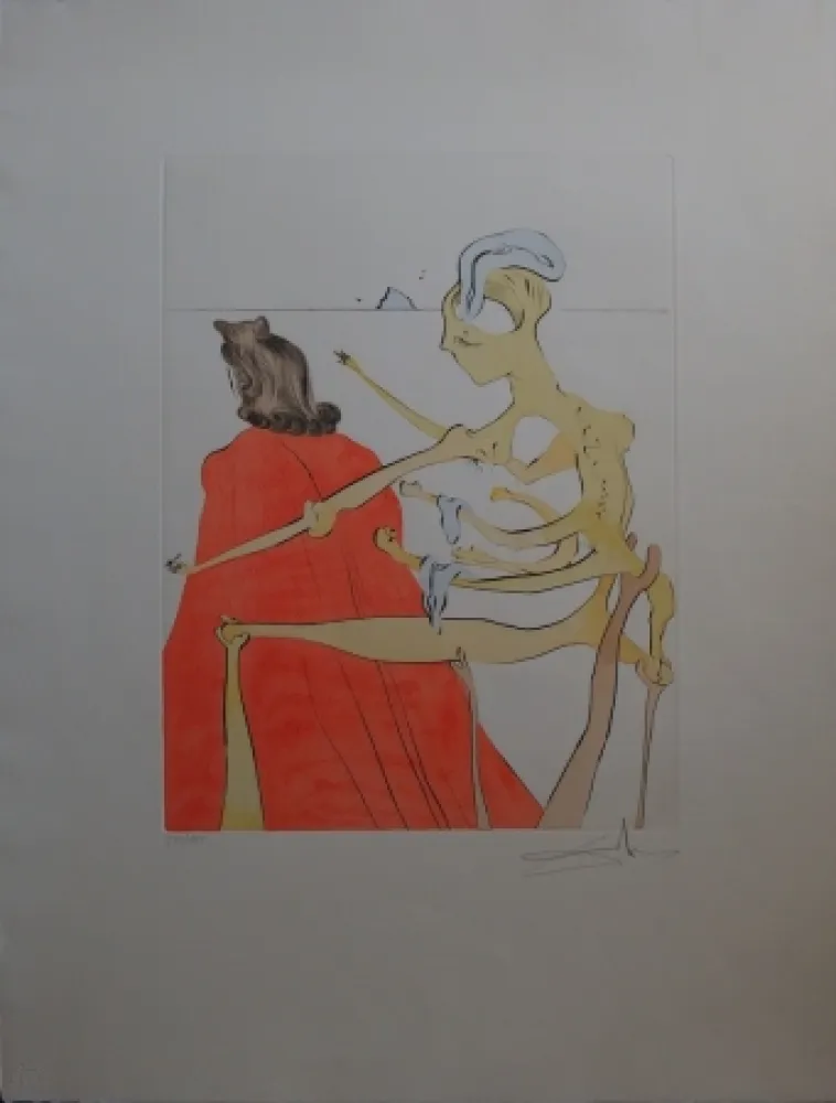 Acquaforte Dali - Gala's godly back (After 50 years of surrealism)