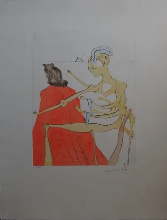 Acquaforte Dali - Gala's godly back (After 50 years of surrealism)