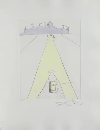 Acquaforte Dali - God, Time, Space, and the Pope