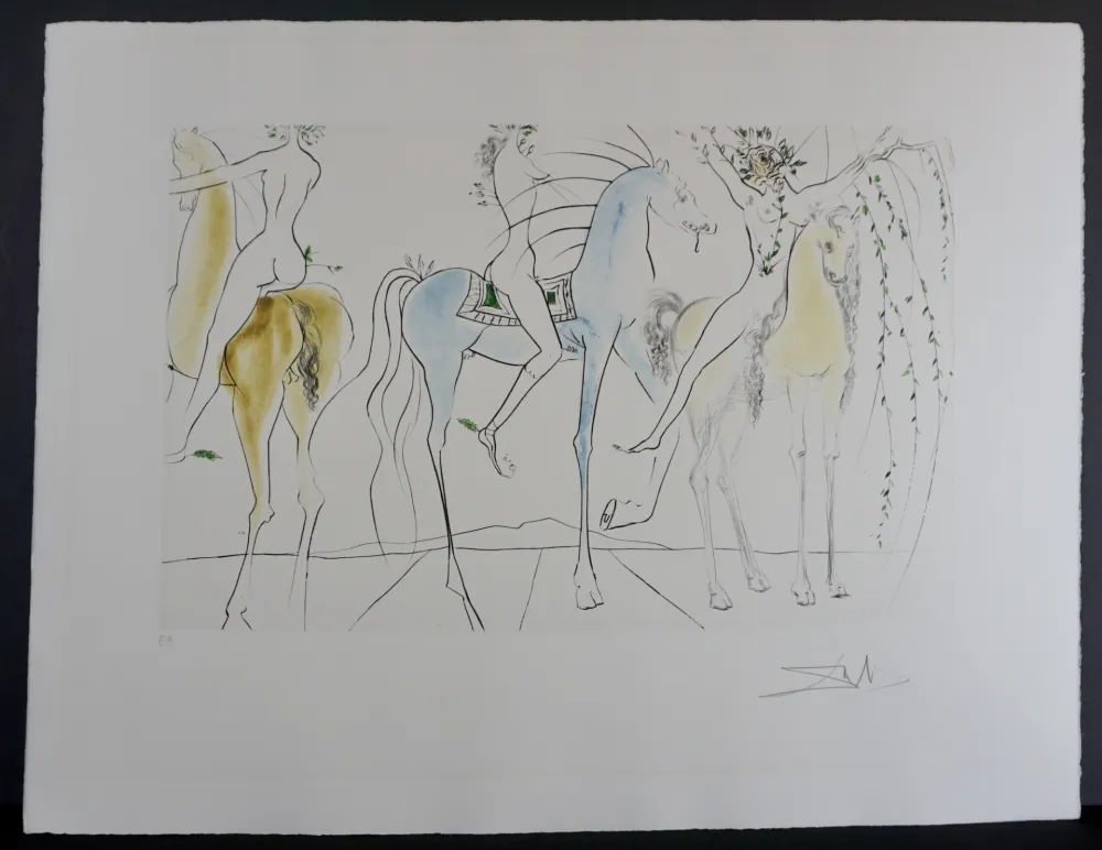 Incisione Dali - Hamadryades Mimetiques Arborescentes 