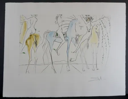 Incisione Dali - Hamadryades Mimetiques Arborescentes 