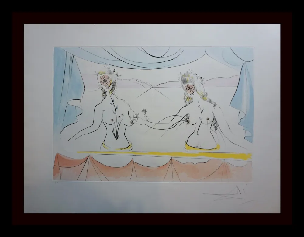 Incisione Dali - Hommage a Albrecht Durer Renaissance