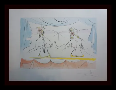 Incisione Dali - Hommage a Albrecht Durer Renaissance