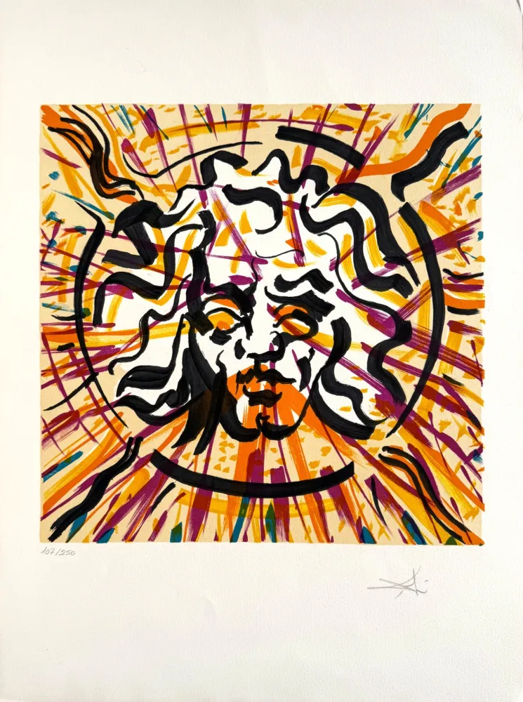 Litografia Dali - Il sole (The Sun)