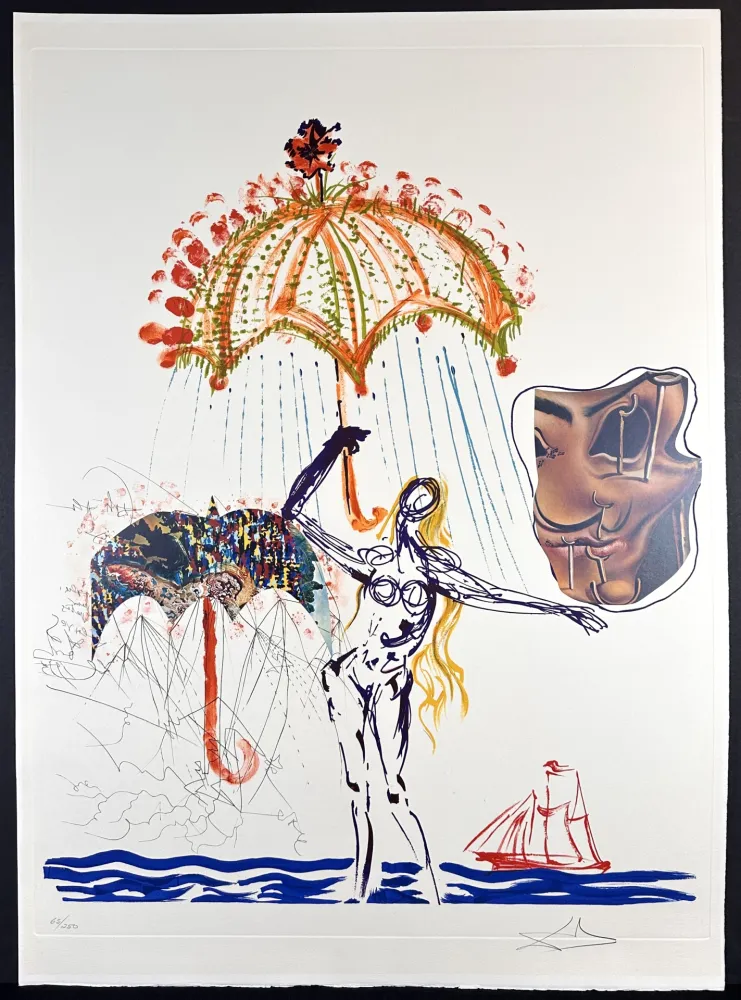 Incisione Dali - Imaginations & Objects of The Future Anti-Umbrella with Atomized Liquid