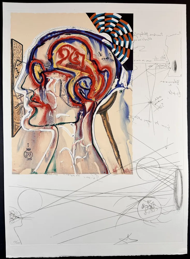 Incisione Dali - Imaginations & Objects of The Future Spectacles with Holograms & Computers For Seeing Imagined Objects