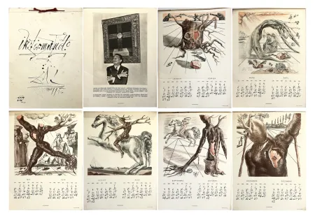 Libro Illustrato Dali - INTERMUNDO. Calendrier pour 1956