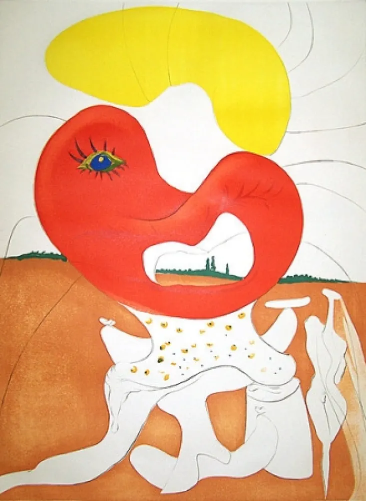 Incisione Dali - La conquête du cosmos The blood of the Ying and Yang