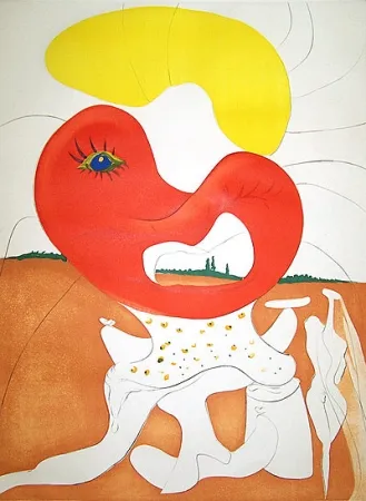 Incisione Dali - La conquête du cosmos The blood of the Ying and Yang