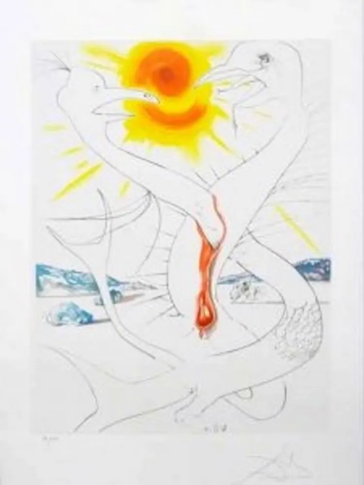 Acquaforte Dali - La conquista del Cosmos