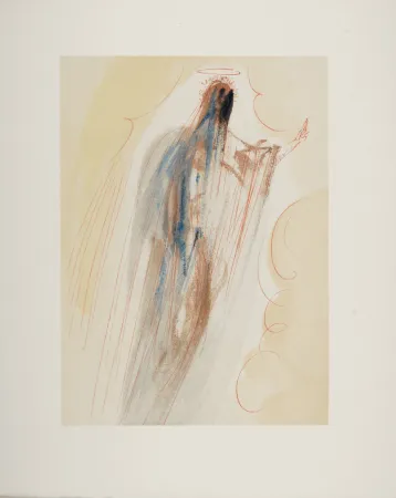 Incisione Su Legno Dali - La Création des Anges, 1963