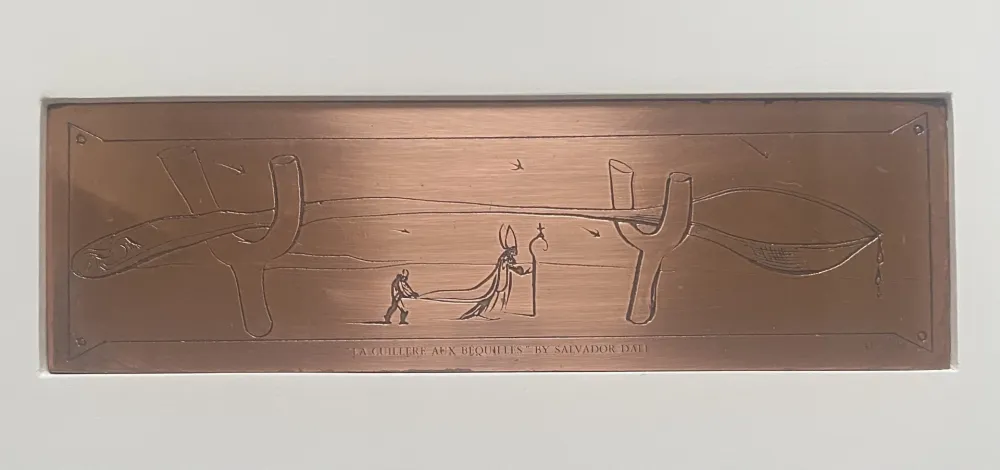 Incisione Dali - La Cuillere aux Bequilles