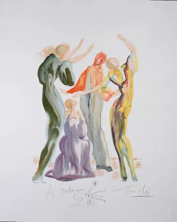Litografia Dali - La Danse, 1960 - Hand-signed